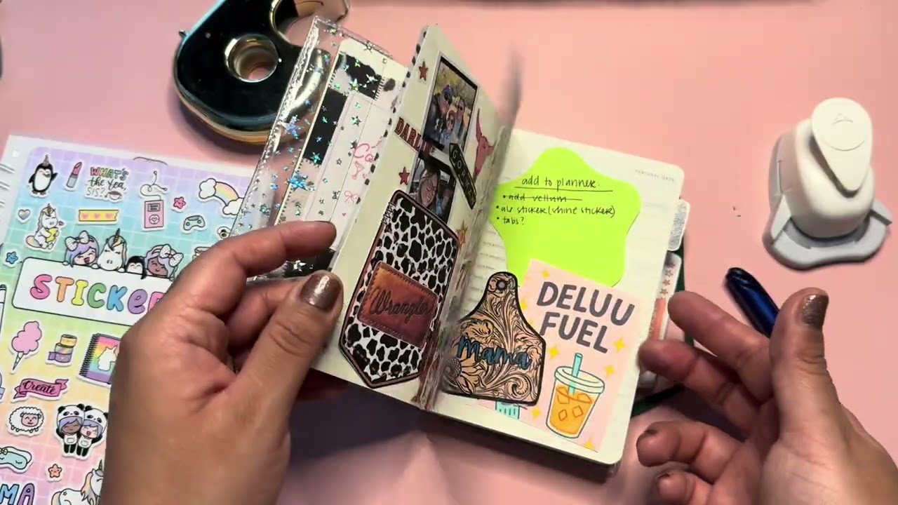 Planmas Day 9: Daily Pocket Moleskine, decorate my planner with me. 
