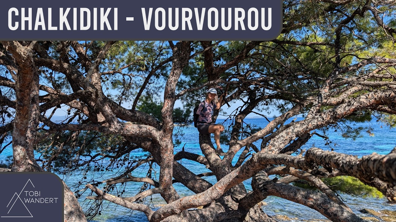 Malerische Wanderung am Karydi-Beach bei Vourvourou (Chalkidiki)