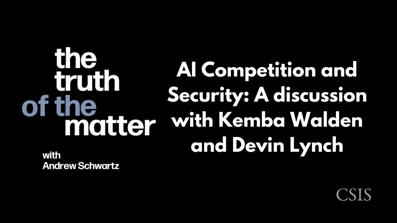 AI Competition and Security: A discussion with Kemba Walden and Devin Lynch