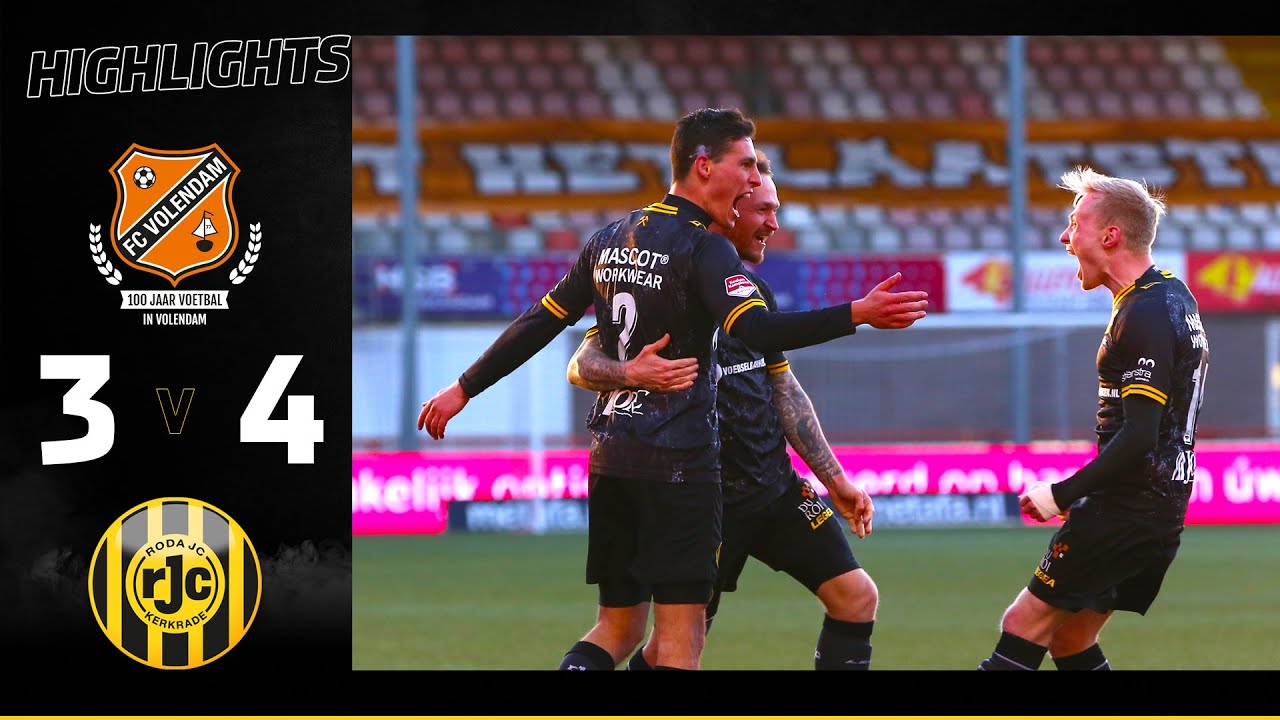 HIGHLIGHTS | FC Volendam - Roda JC Kerkrade: 3-4 | 6 maart 2021