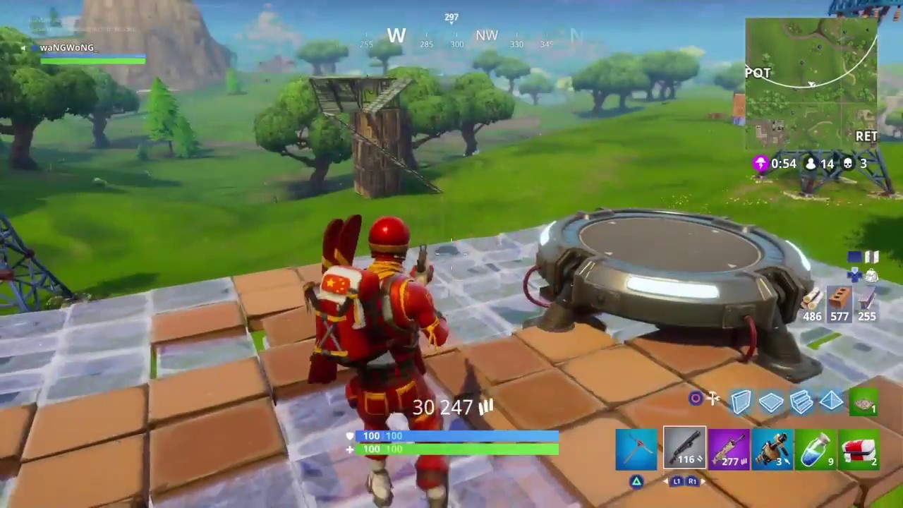 Win by impulse grenade into storm! FORTNITE