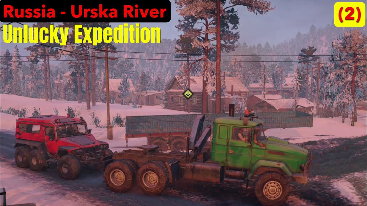 Russian Federation, Urska River - Unlucky Expedition (2) - SnowRunner Play Through Part 545