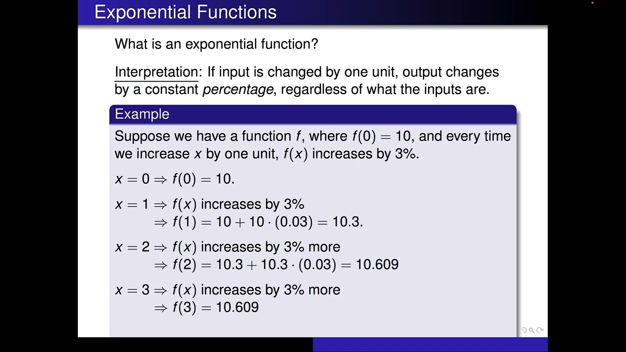 Introduction to Exponential Functions (Section 3.1)