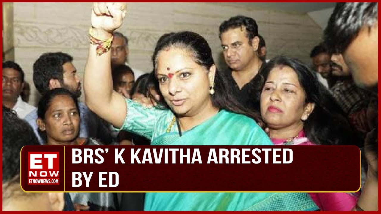 BRS&rsquo; K Kavitha Arrested By ED; KTR Rao Engages In Heated Debate With ED Officials