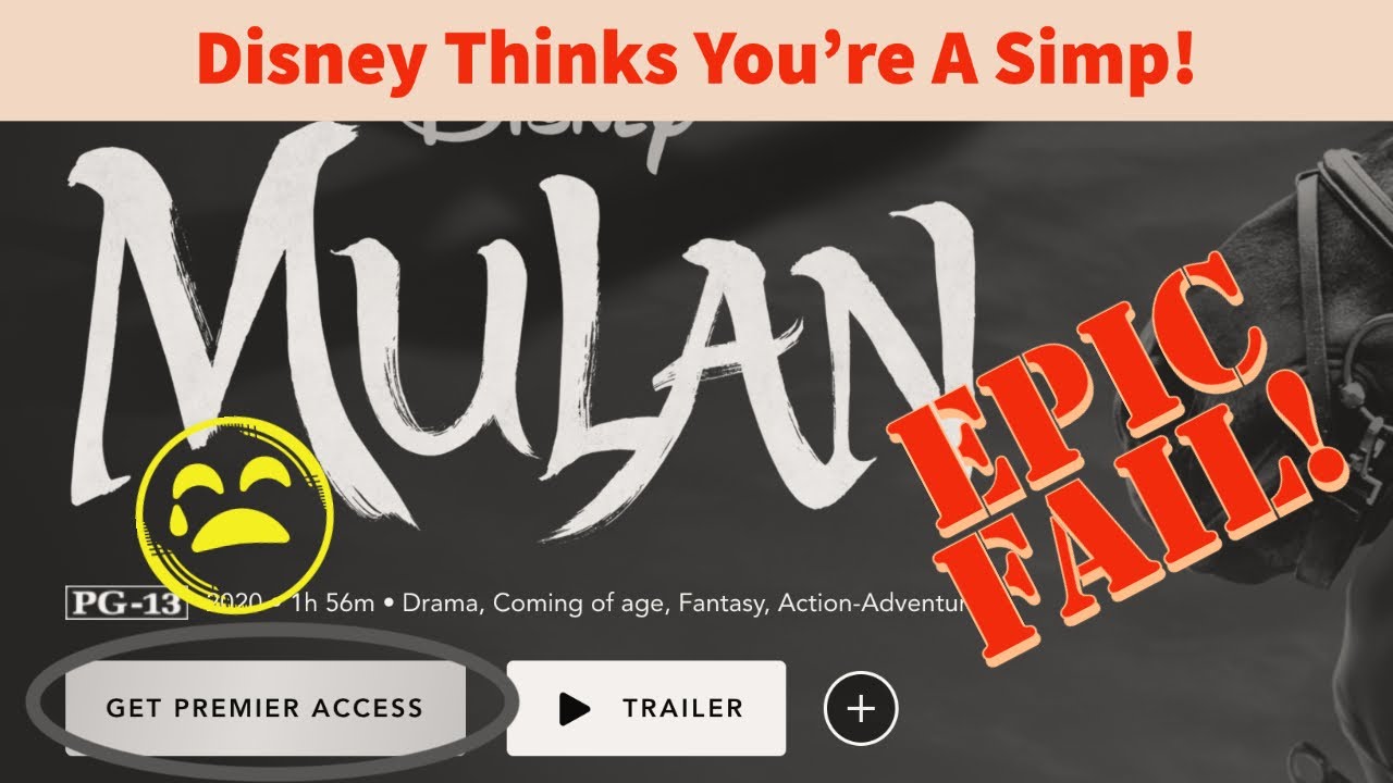Treating Customers like SIMPS: The Disney Plus PREMIUM Scam