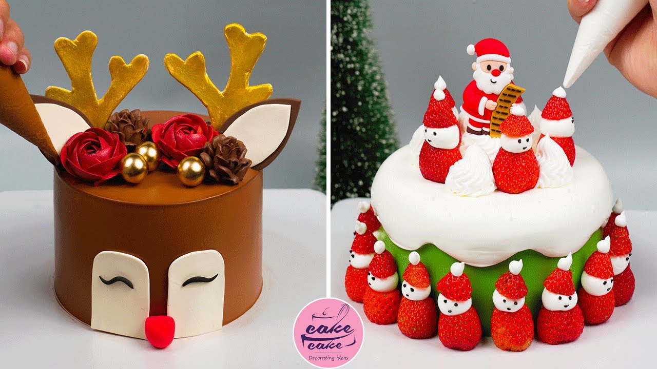 Simple Cake Designs For Noel 2024 | How To Make Cake Decorating Tutorials  for Merry Christmas