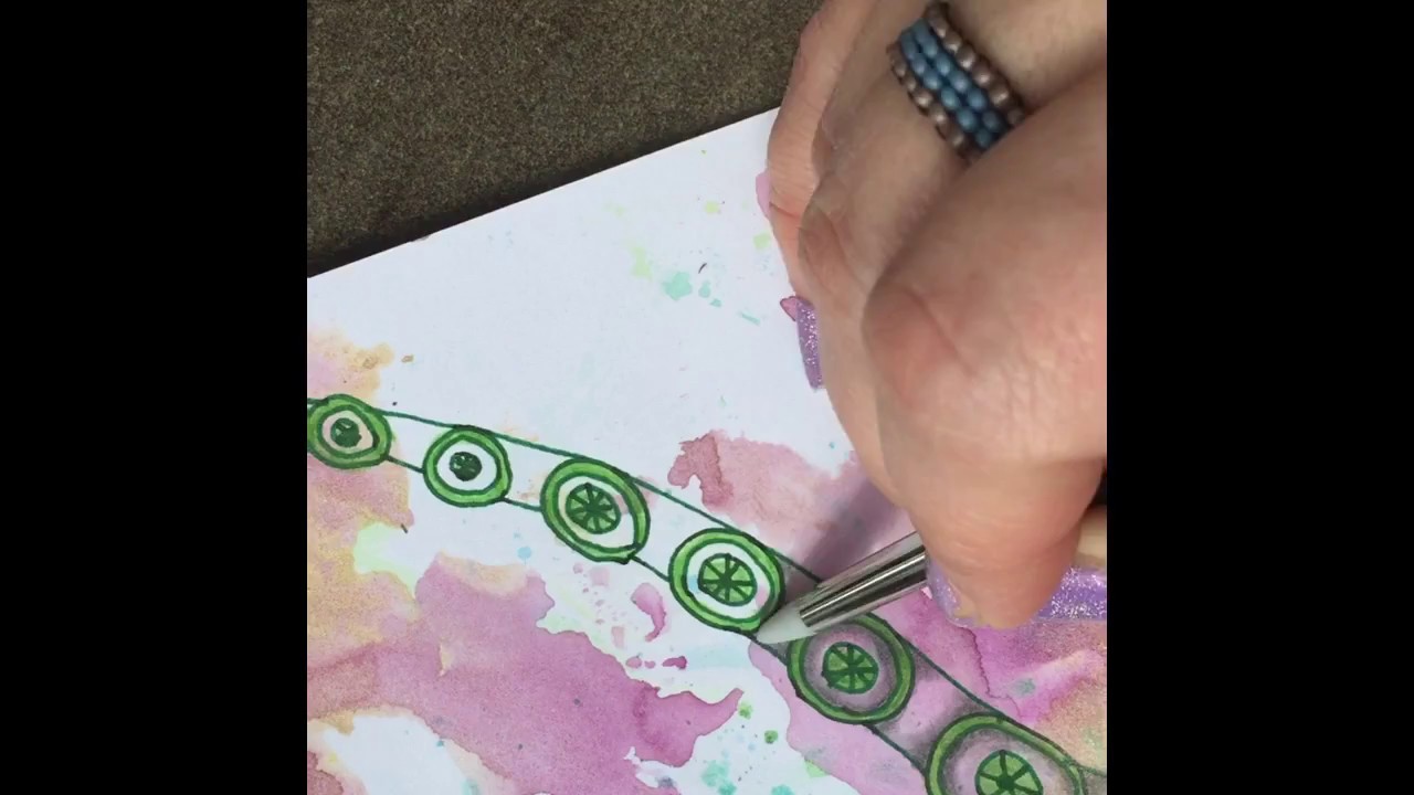 How to draw Tangle Pattern 