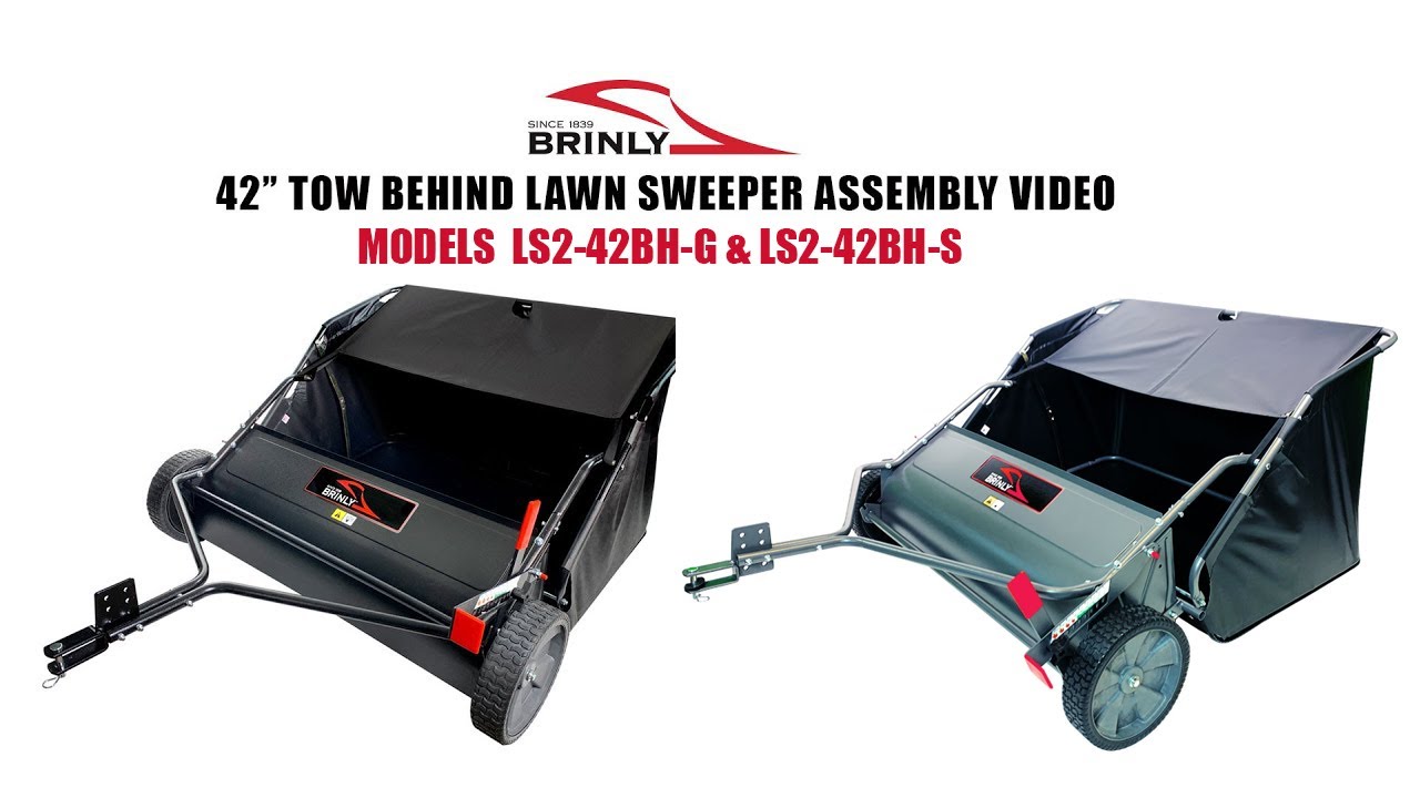 Brinly 42 inch Lawn Sweeper Assembly Video| Model LS2-42BH-G and LS2-42-BH-S