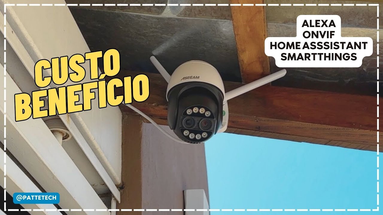 EXCELENTE CUSTO-BENEFÍCIO - CÂMERA ASECAM DUAL WI-FI - iCSee, Alexa, Home Assistant e SmartThings