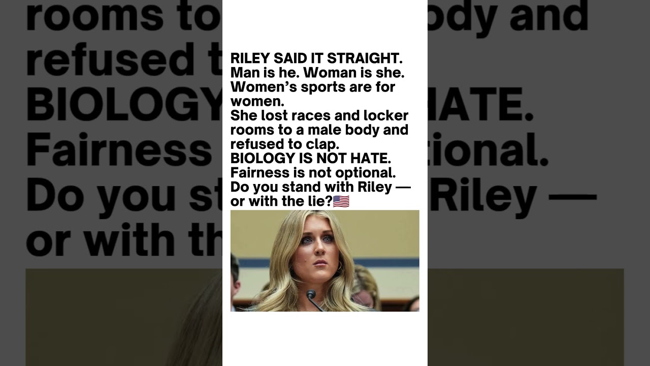 Riley Gaines: &ldquo;Women&rsquo;s Sports Are for Women&rdquo;