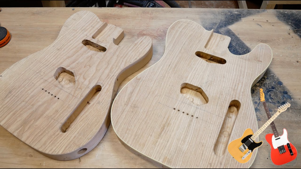 Je fabrique 2 Telecaster !! ep10 - binding et astuce pour rattraper les défauts