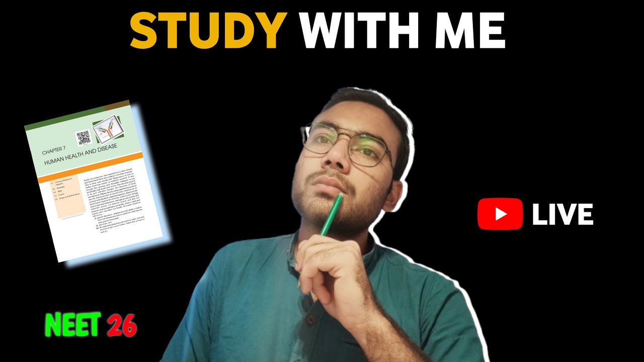 Human Health & Disease || Study With Me #neet #neetlive