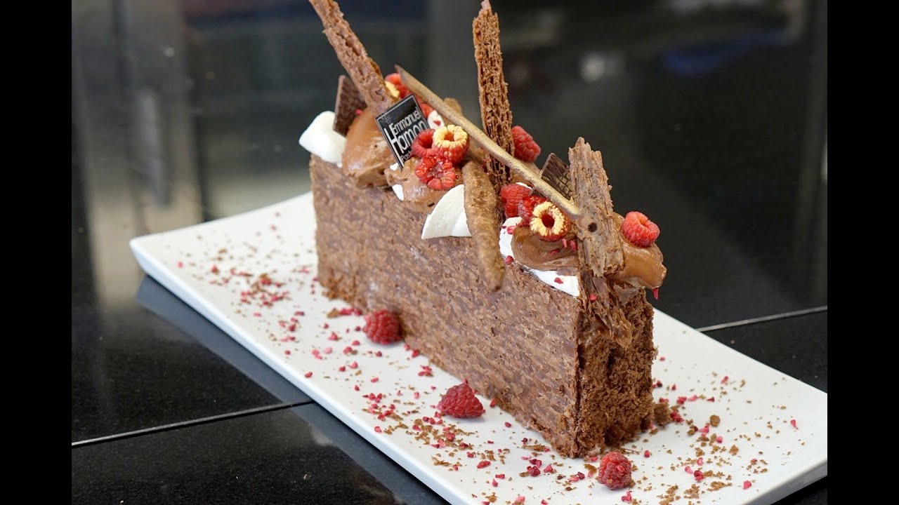 Mille feuilles chocolat/ framboise Emmanuel Hamon MK vipmasters