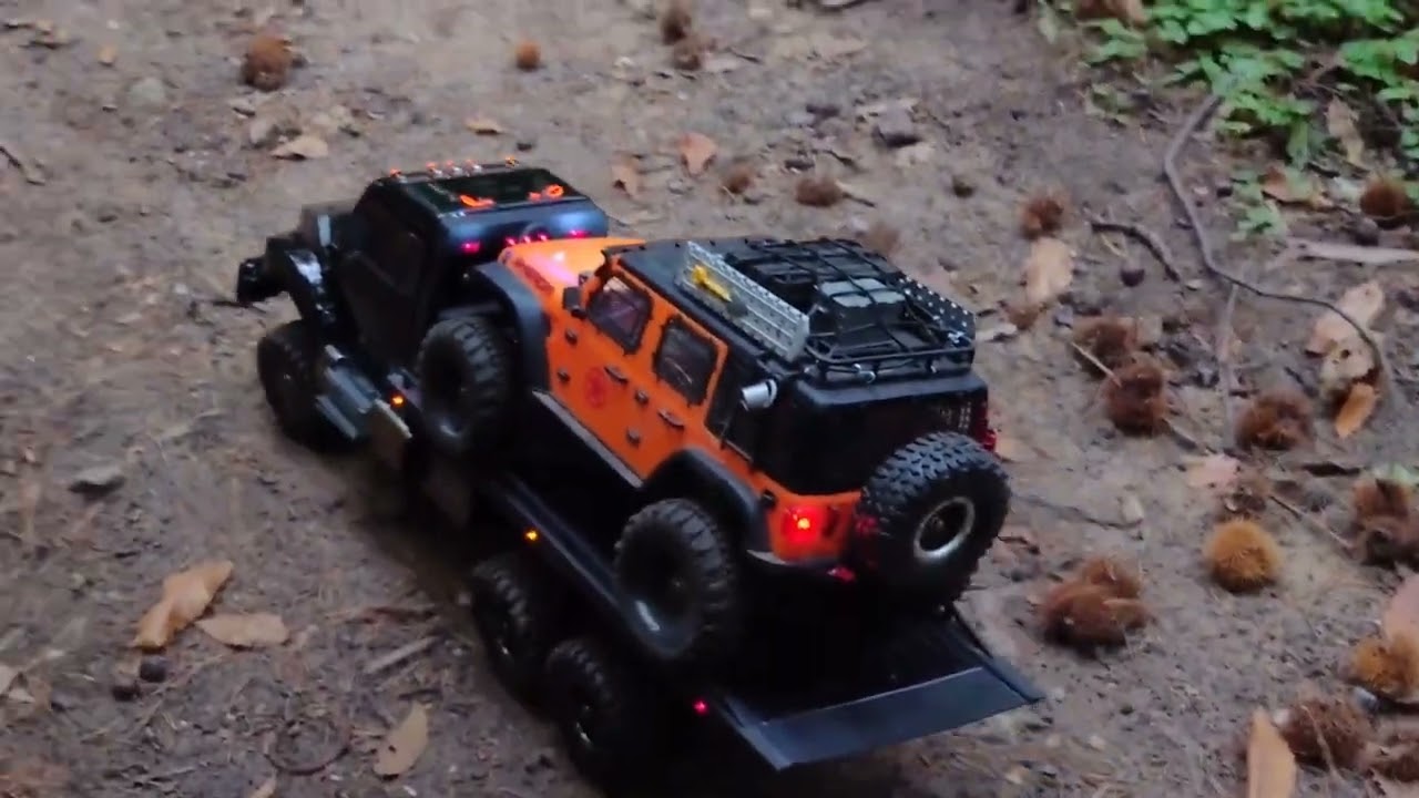 Unsere Pfälzer Wald Kastanien crawler Fahrt, Traxxas Hauler, MB, Jeeps 