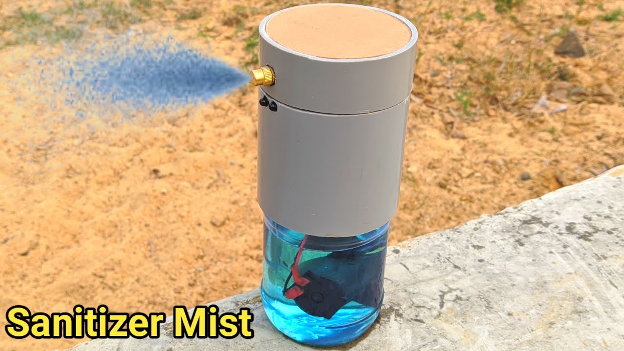 How To Make Automatic Sanitizer Mist Sprayer || Sanitizer Dispenser
