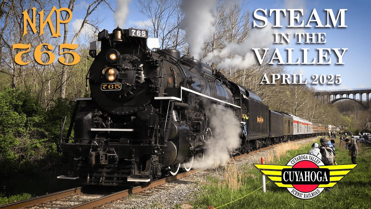 Nickel Plate Road 765 returns to Steam in the Valley! - Cuyahoga Valley NP - April 27, 2025