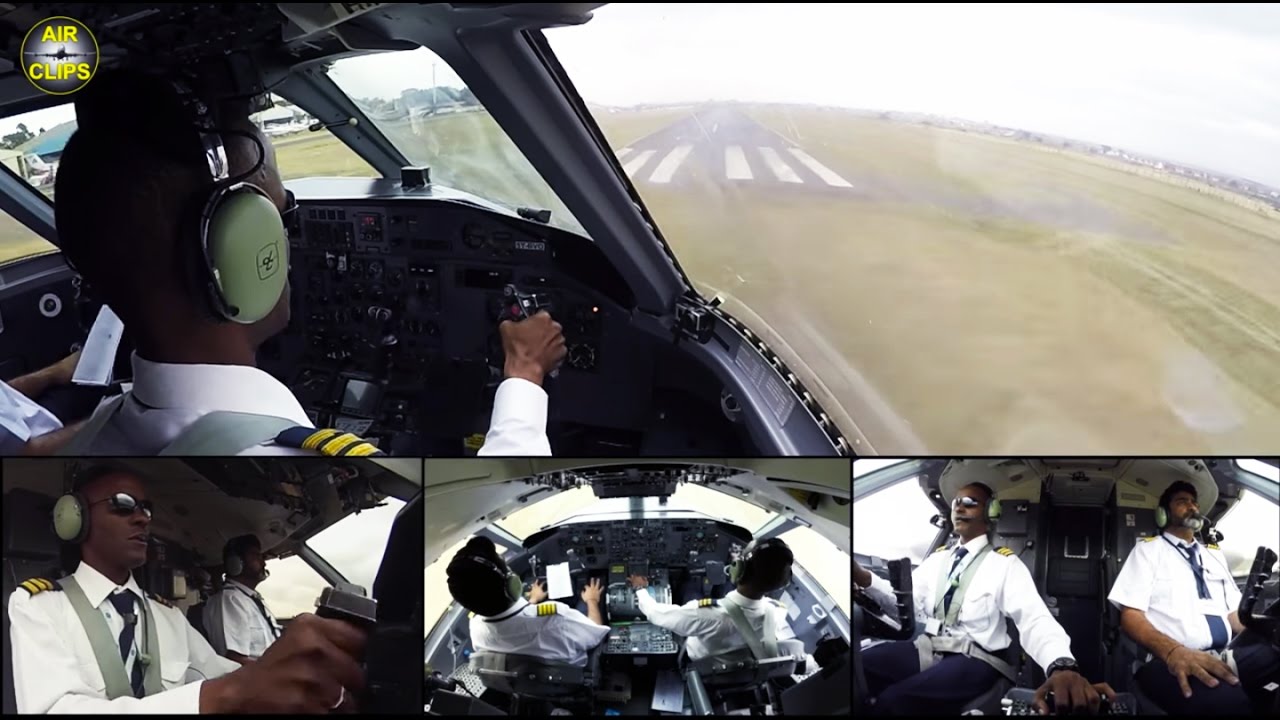 PETER'S PERFECT LANDING: Dash 8-100 truly using Nairobi Wilson's full runway length [AirClips]