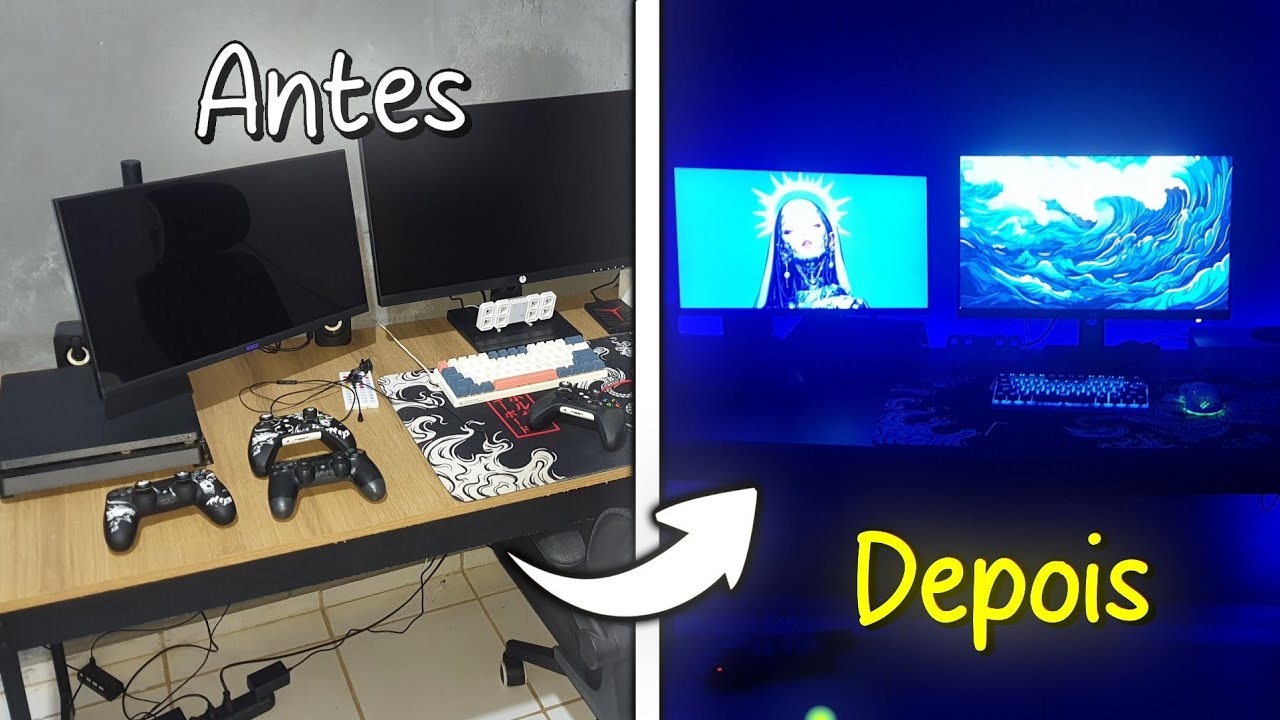 Limpando e Organizando o Setup Gamer e Como eu LIMPO
