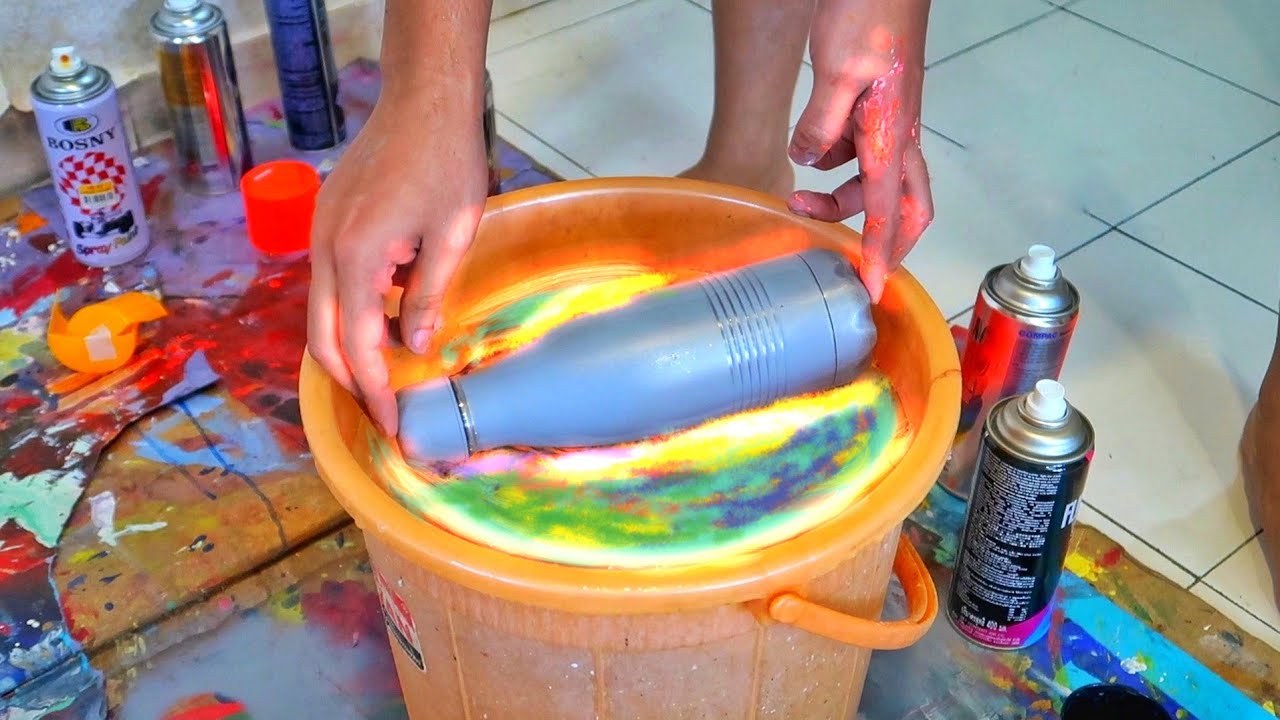 Hydro Dipping Flask EASY at HOME (Satisfying)