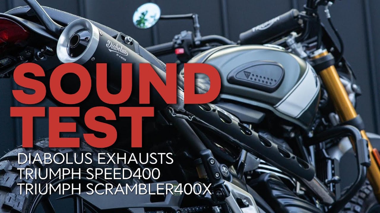 SOUND TEST | DIABOLUS EXHAUSTS FOR TRIUMPH SPEED400 / SCRAMBLER400X