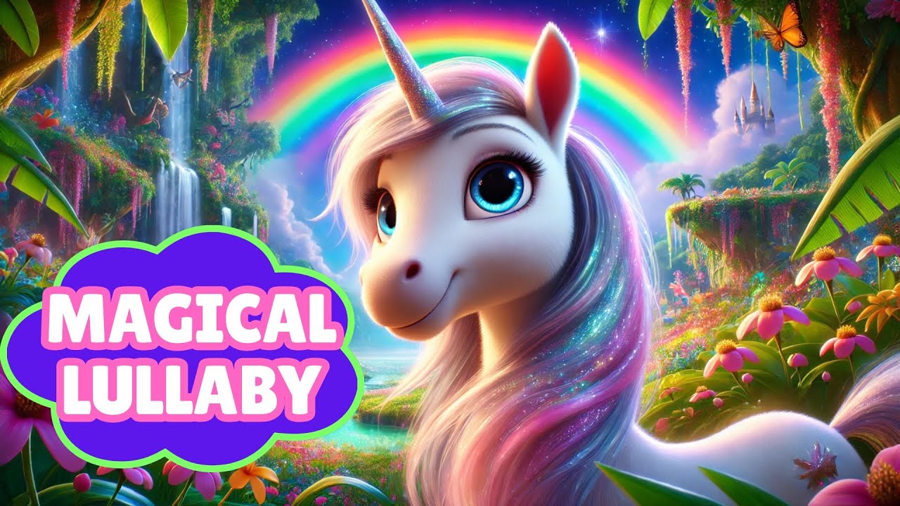 🦄 Magical Unicorn Lullaby - Dreamy Sleep Music for Kids with Rainbows & Stardust 🌙