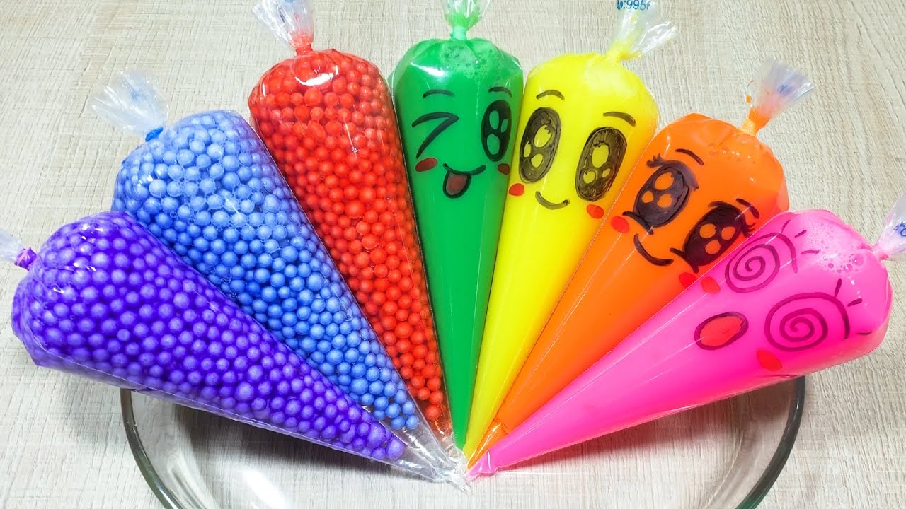 Making Foam Slime With Funny Piping Bags | GLOSSY SLIME | ASMR Slime Videos #1657