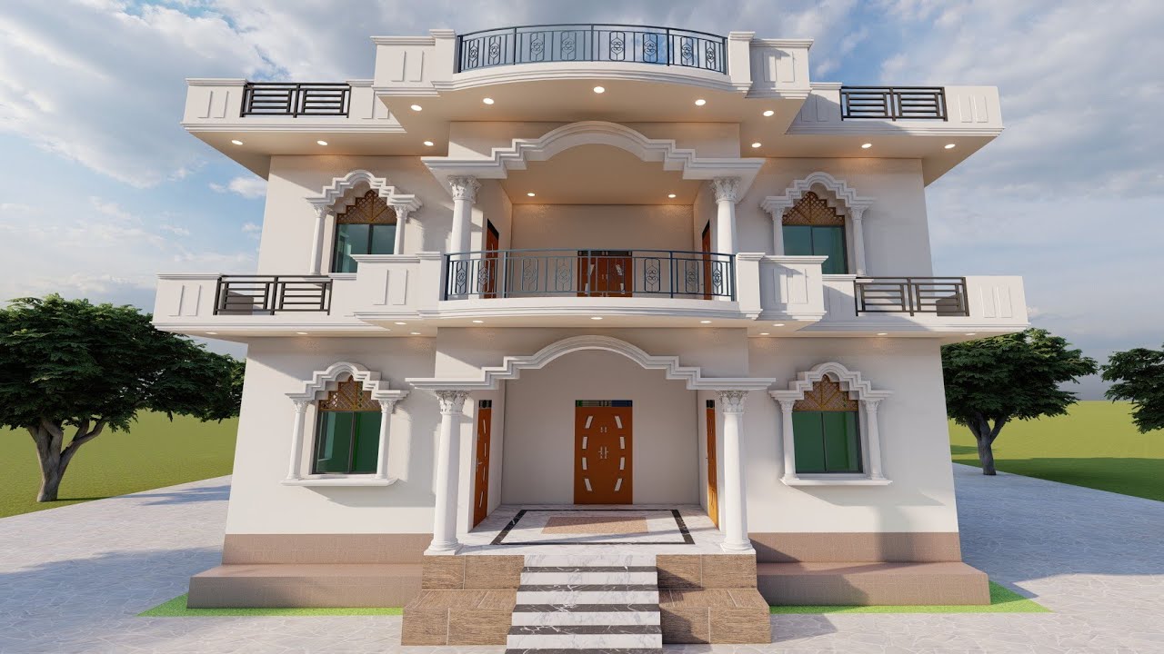 गांव के लिए सबसे अच्छा डिजाइन, Best Front design idea #porch #design