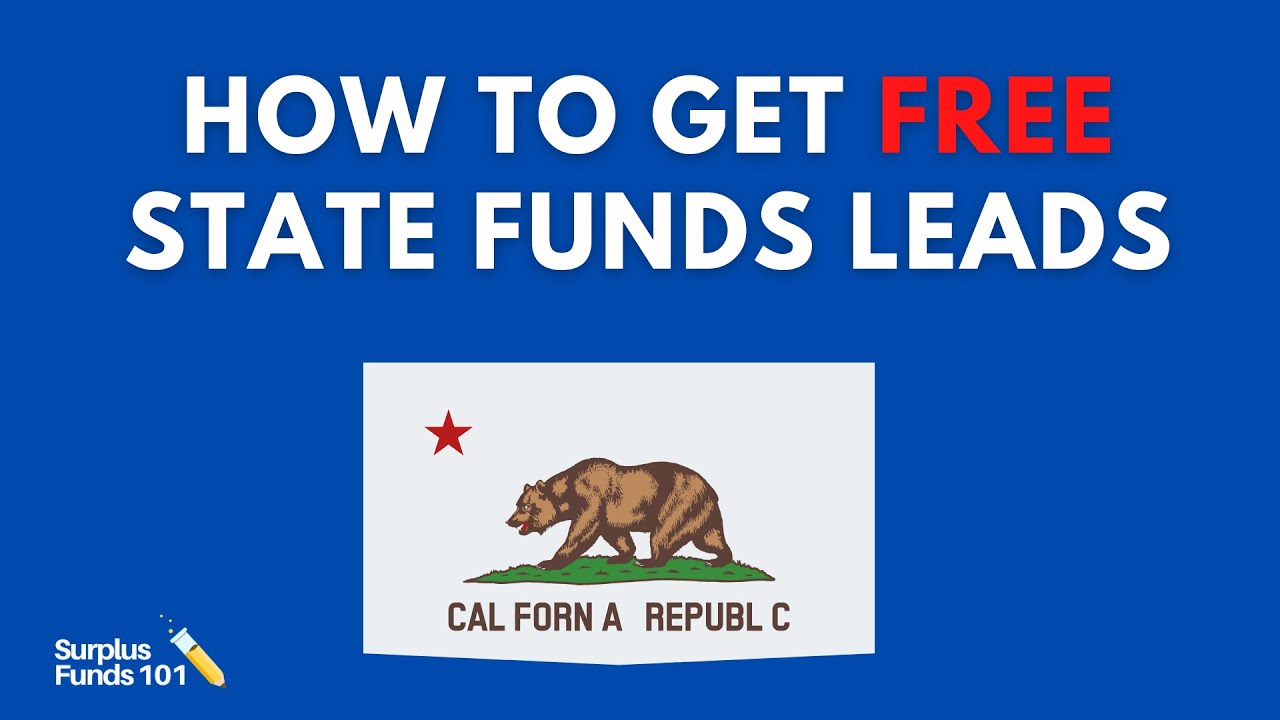 California State Funds Leads: How To Get FREE Leads To Call For Your State Funds Business.
