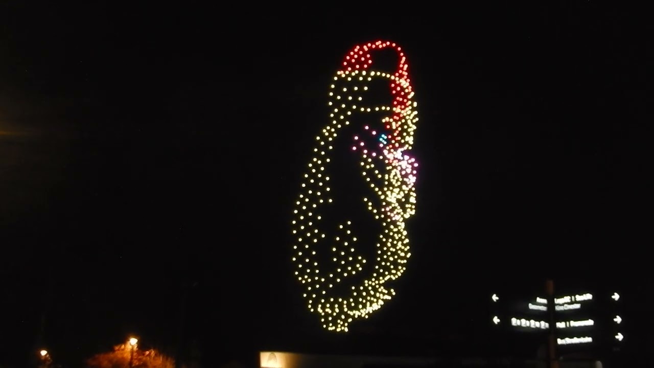 Drohnenshow Centro oberhausen Weihnachtsmarkt eröffnung  2025.