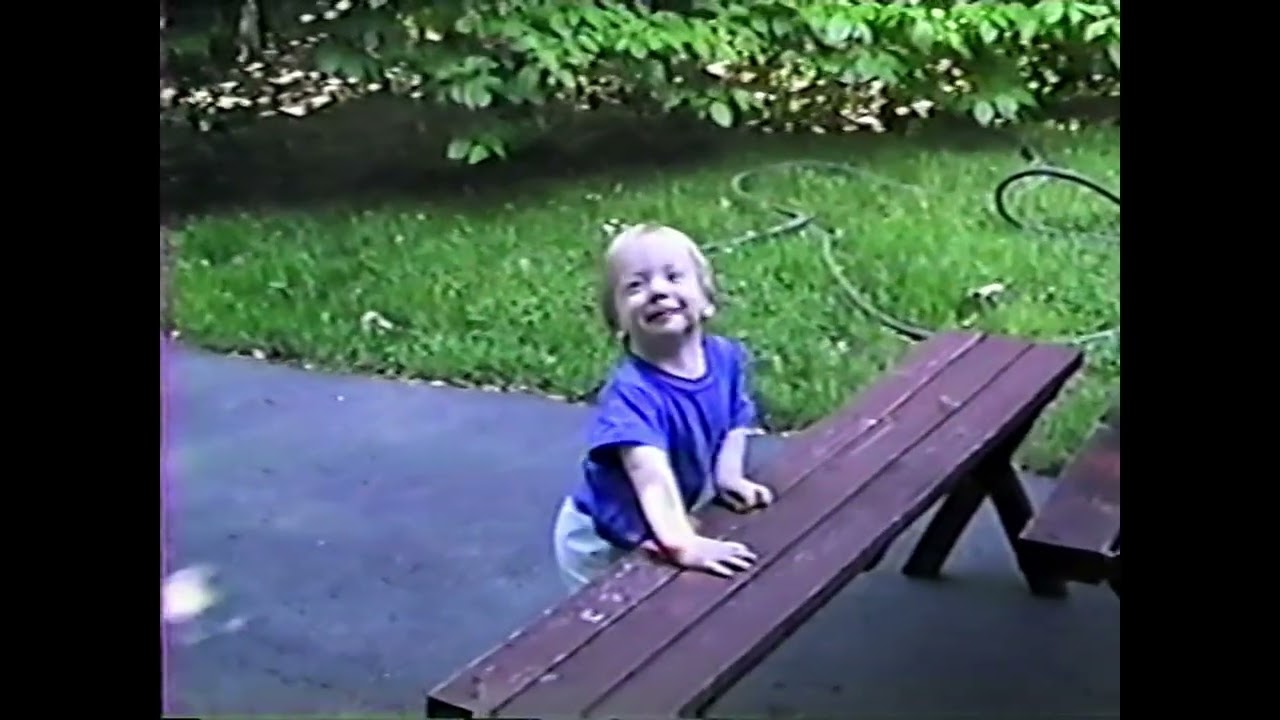 Stratford St pool in yard 1988