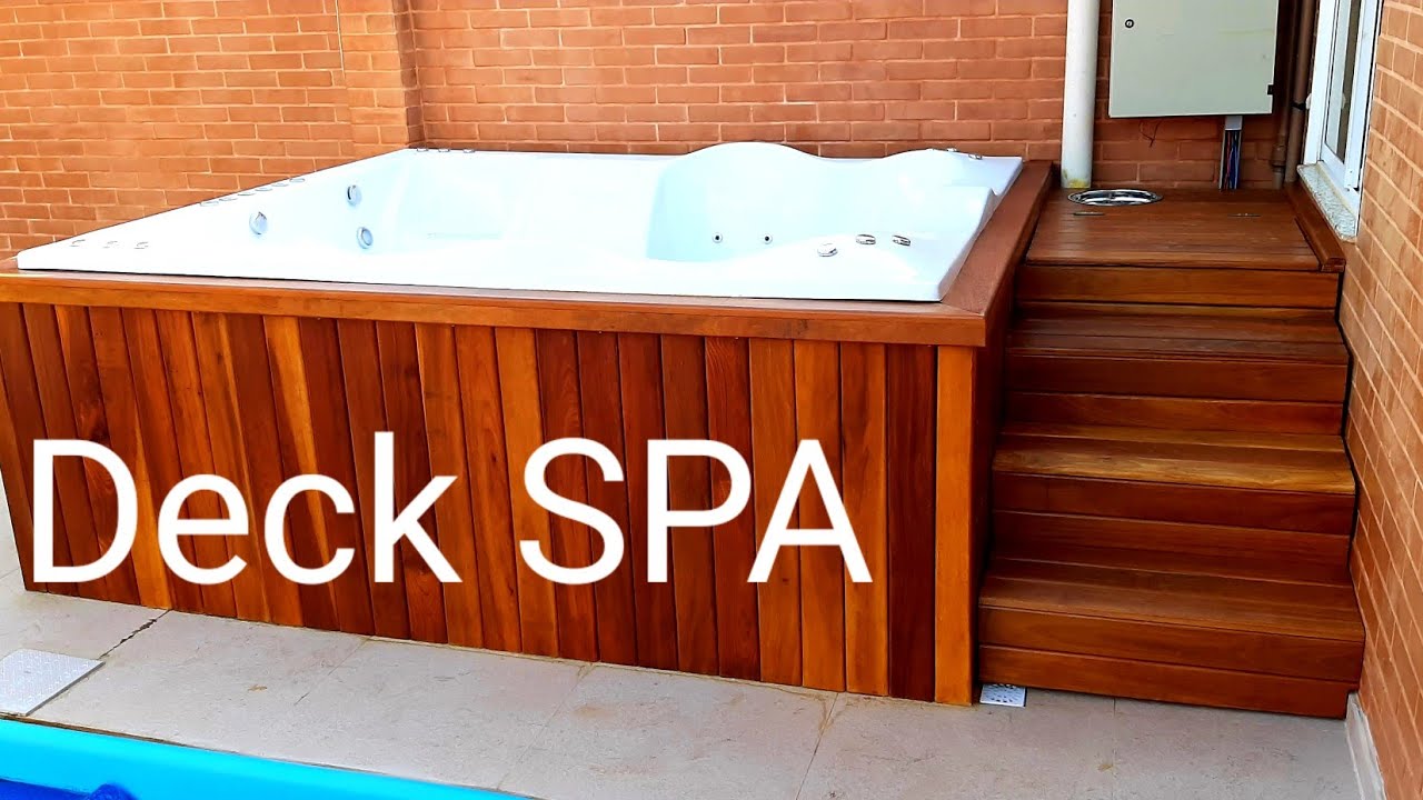 Execução de deck em SPA residencial externo / hidromassagem