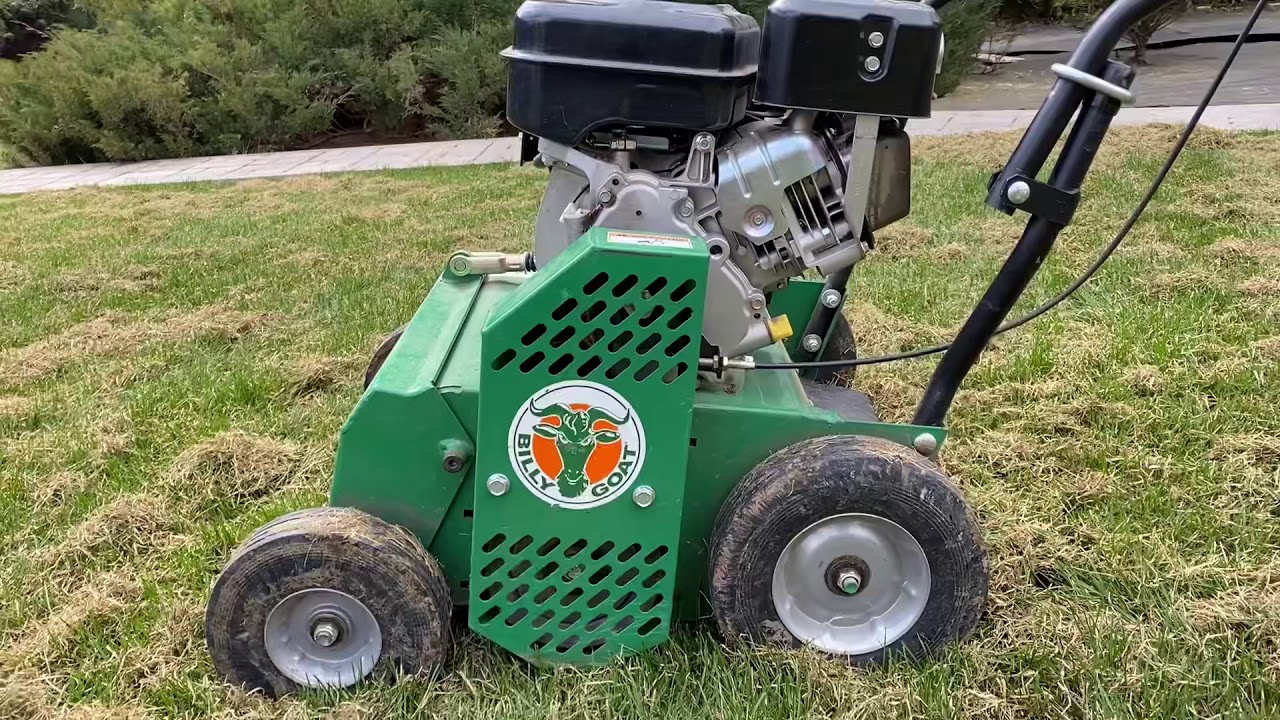 Billy Goat PR 550 & OS552 Скарификатор, вертикуттер и сеялка