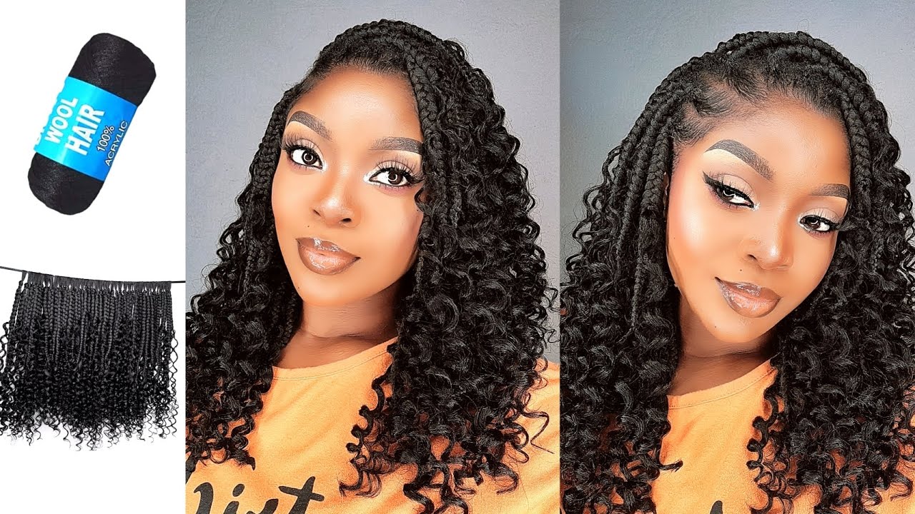 Baybeee😱 IT'S BRAZILIAN WOOL Or Nothing| Crochet Boho Braids Using Brazilian Wool