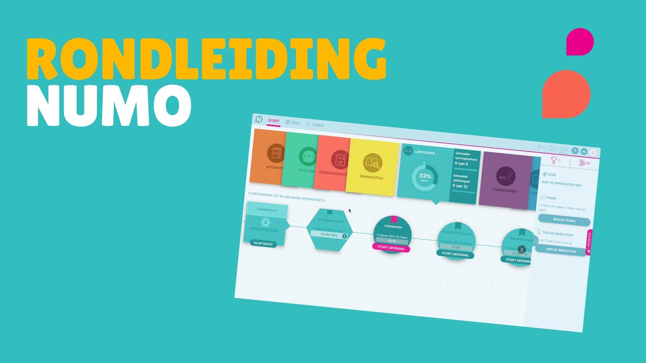Rondleiding door het leerlingendashboard | Video Numo