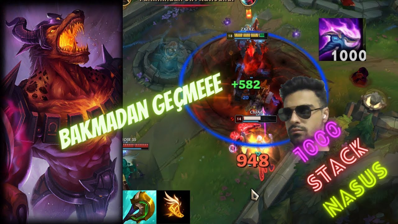 Kesinlikle bakmanız lazım - Tek atan Nasus - League of Legends