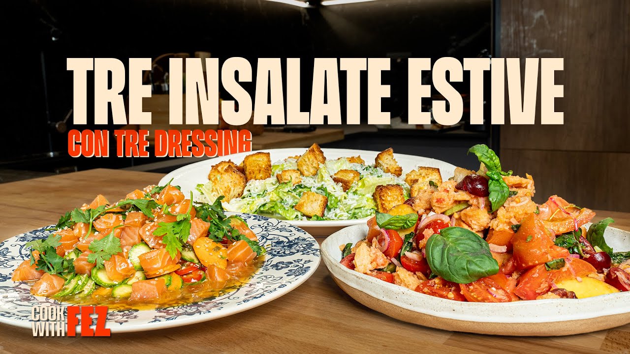 3 INSALATE con 3 DRESSING