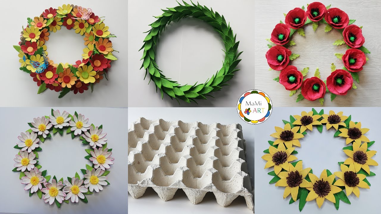 Niesamowite rękodzieło DIY ♻️ 🌹Dekoracje z opakowań po jajkach ♻️🌹 Recykling♻️  Egg carton diy