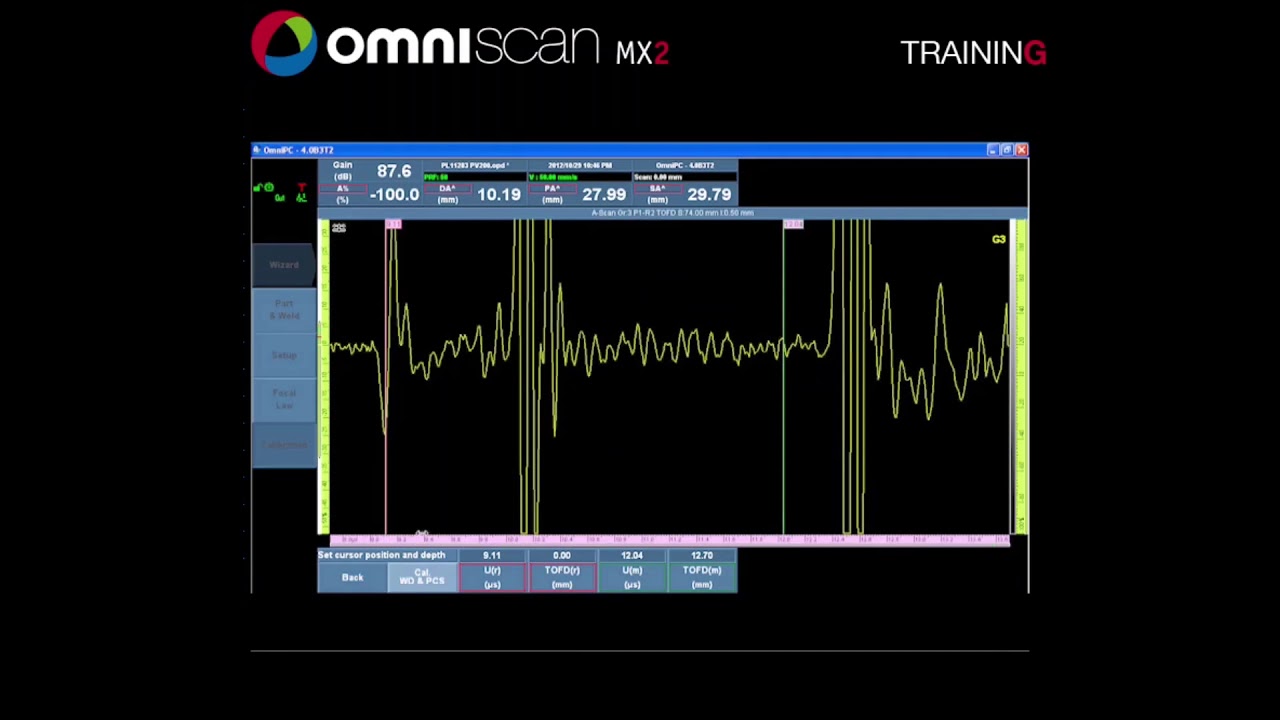 Video TOFD Calibration Movie