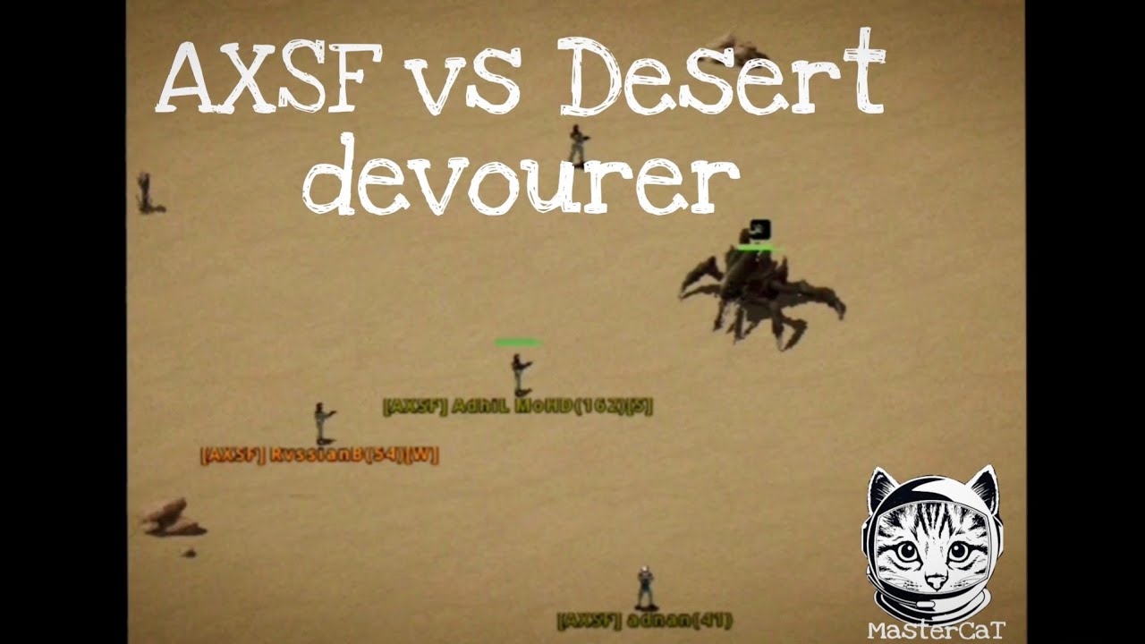 Omega Vanitas MMORPG - | Desert devourer boss fight |