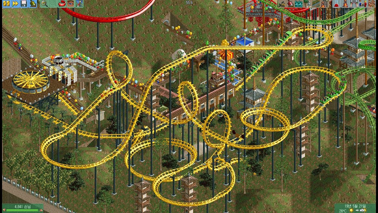 OpenRCT2 Corkscrew Roller Coaster
