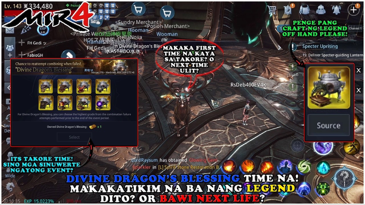 MIR4 - TAKORE DAYS NA! KAMUSTA UNANG TAKORE NYO NAG LEGEND NA BA? - F2P