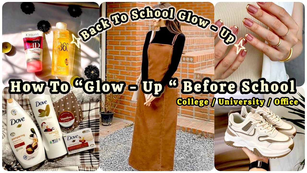 How To “GLOW - UP” Before School 🏫/How To Glow - Up/How To Glow - Up Your Face/Glow - up Tips 🎀🌙