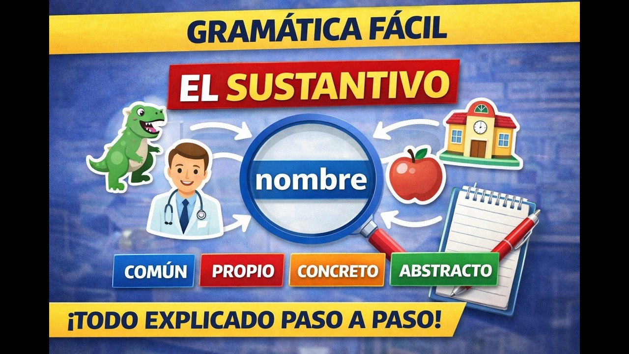 EL SUSTANTIVO: Definición, Tipos y Ejemplos (Común, Propio, Concreto y Abstracto) | Gramática Fácil