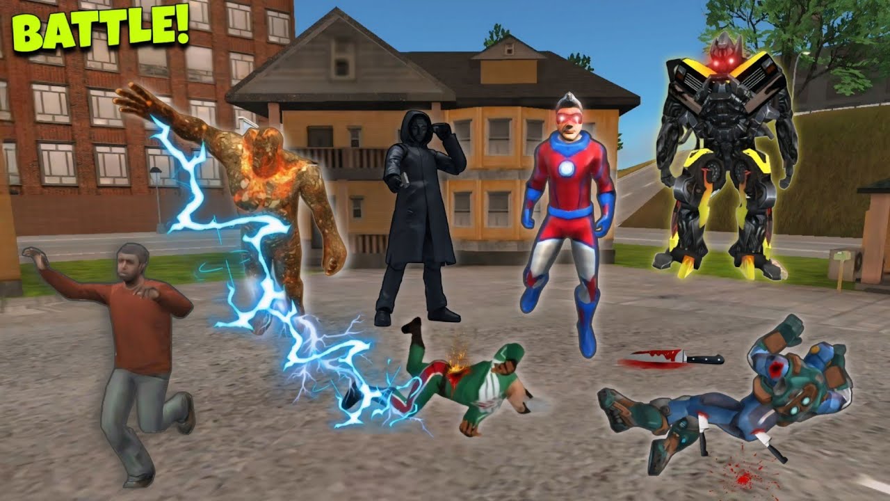 SECRET VILLIAN Vs ROPE HERO | NEW STORY In ROPE HERO VICE TOWN (Revenge)