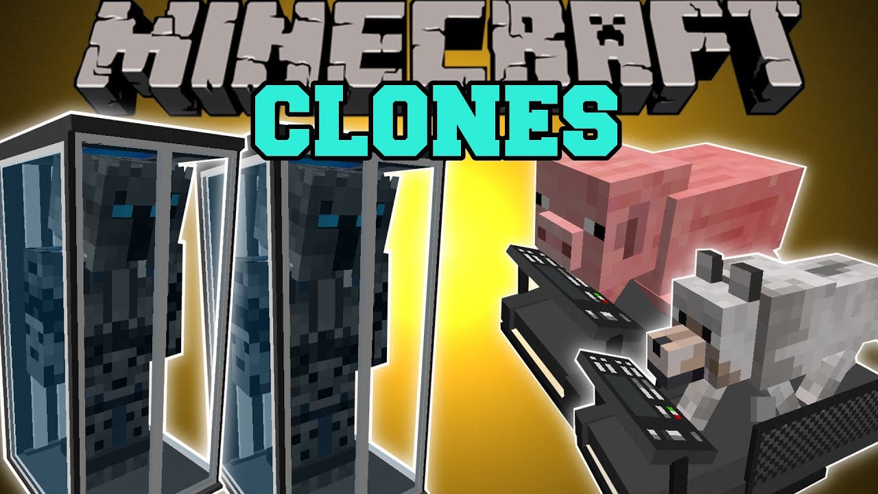 Minecraft: CLONE MOD (КЛОНИРУЙ СЕБЯ, ТЕЛЕПОРТИРУЙСЯ И НИКОГДА НЕ УМИРАЙ!) Мод-витрина