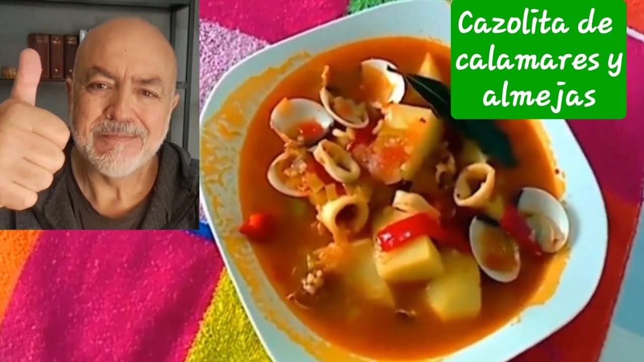 Patatas con chipirones y almejas