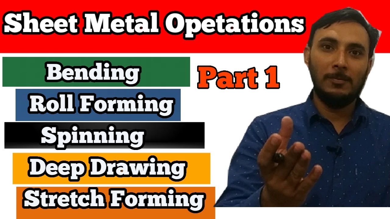 Sheet Metal Oprations || Part 1 || Metal Forming Processes