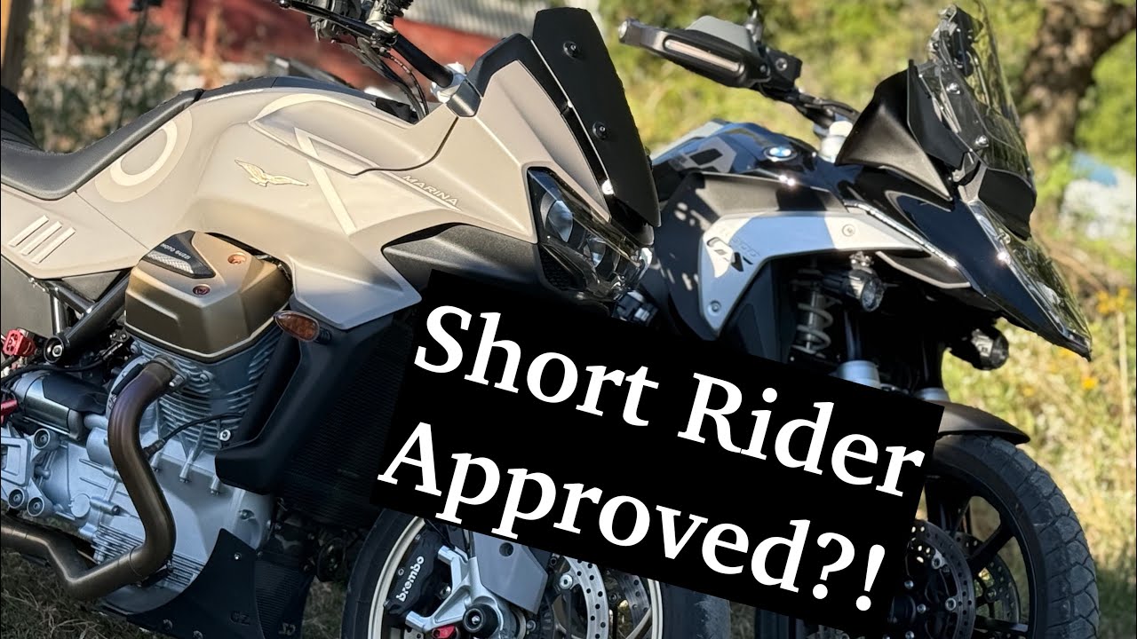 BMW R1300 GS против Moto Guzzi V100 — что действительно по силам любителям невысокого роста!?