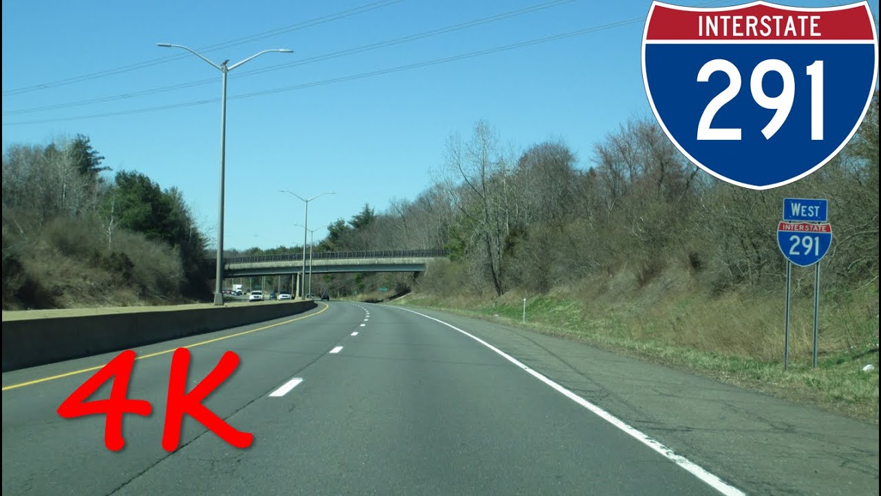 ⁴ᴷ Interstate 291 - Connecticut westbound [4K VIDEO]