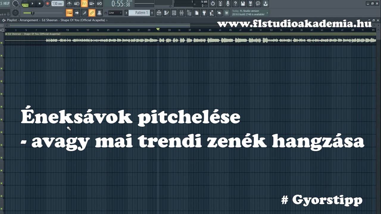 FL STUDIO AKADÉMIA - Mai trendi éneksávok készítése (Pitchelés - Gyors tipp)